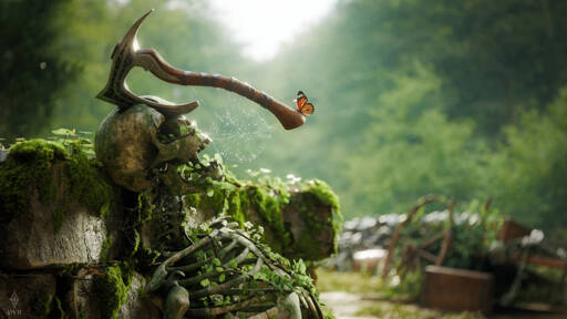Unto Death by TheFeatureCreature. Blender render.