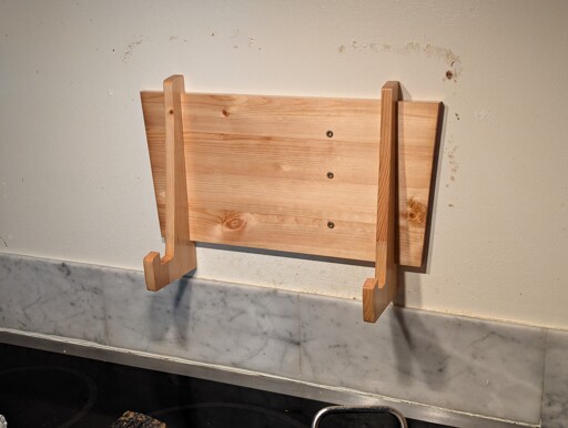 Griddle wall rack
